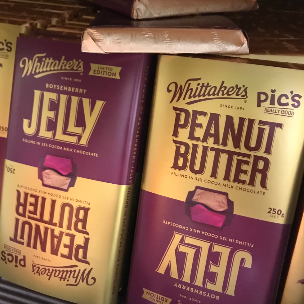 Whittakers PBJ chocolate bar