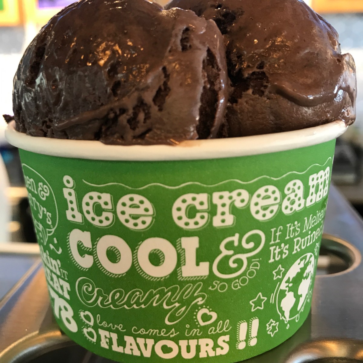 Chocolate scoops @ Ben & Jerry’s