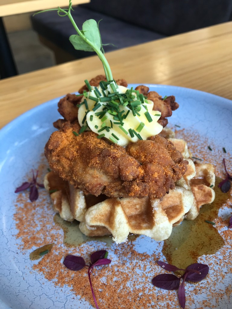 Fried Chicken and Waffles @ Hello Stranger Cafe